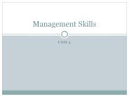 Management Skills