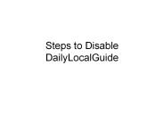 Steps to Disable DailyLocalGuide