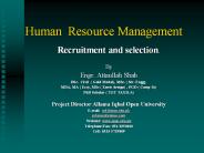 Human Resource Management