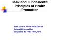 Basic and Fundamental Principles of Health Promotion PowerPoint PPT Presentation