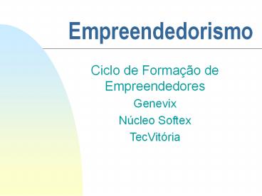 Empreendedorismo