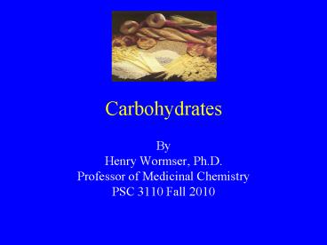 Carbohydrates