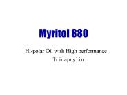 Hi-polar Oil with High performance