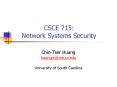 CSCE 715: Network Systems Security PowerPoint PPT Presentation