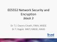 EE5552 Network Security and Encryption block 3 PowerPoint PPT Presentation