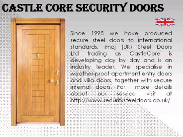luxury wooden security doors