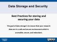 Data Storage and Security PowerPoint PPT Presentation