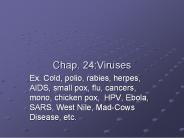 Chap. 24:Viruses
