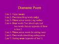 Diamante Poem PowerPoint PPT Presentation