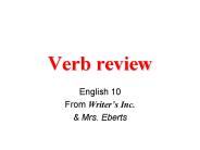 Verb review