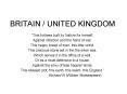 BRITAIN / UNITED KINGDOM PowerPoint PPT Presentation
