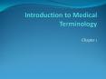 Introduction to Medical Terminology PowerPoint PPT Presentation