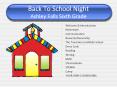 Back To School Night Ashley Falls Sixth Grade PowerPoint PPT Presentation