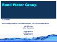 Rand Water Group PowerPoint PPT Presentation