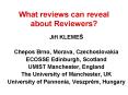 What reviews can reveal about Reviewers? PowerPoint PPT Presentation