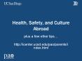 Health, Safety, and Culture Abroad PowerPoint PPT Presentation