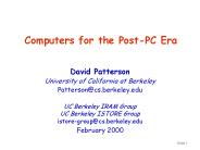 Computers for the Post-PC Era