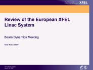 Review of the European XFEL Linac System