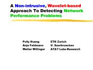 A Non-intrusive, Wavelet-based Approach To Detecting Network Performance Problems