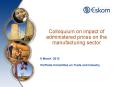 Colloquium on impact of administered prices on the manufacturing sector PowerPoint PPT Presentation