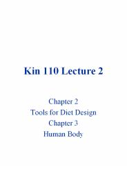 Kin 110 Lecture 2
