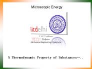 Microscopic Energy