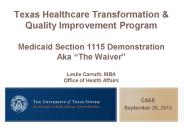 Texas Healthcare Transformation