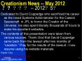 Creationism News -- May 2012 ????? -- 2012?5? PowerPoint PPT Presentation
