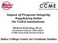 Impact of Program Integrity PowerPoint PPT Presentation