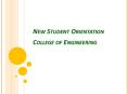 New Student Orientation College of Engineering PowerPoint PPT Presentation