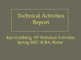 Technical Activities Report PowerPoint PPT Presentation