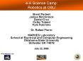 4-H Science Camp: Robotics at OSU PowerPoint PPT Presentation