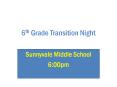 6th Grade Transition Night  PowerPoint PPT Presentation