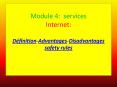 Module 4: services Internet: D PowerPoint PPT Presentation