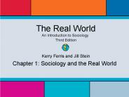 Chapter 1: Sociology and the Real World