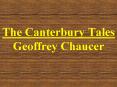 The Canterbury Tales Geoffrey Chaucer PowerPoint PPT Presentation