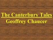 The Canterbury Tales Geoffrey Chaucer