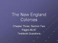 The New England Colonies PowerPoint PPT Presentation