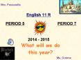 English 11 R PowerPoint PPT Presentation