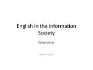 English in the Information Society