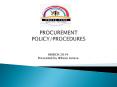 PROCUREMENT PROCEDURES IN KENYA PowerPoint PPT Presentation