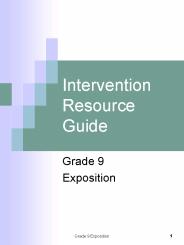 Intervention Resource Guide