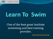 Learn To swim