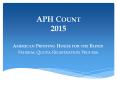 APH Count 2015 PowerPoint PPT Presentation