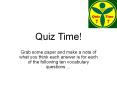Quiz Time! PowerPoint PPT Presentation