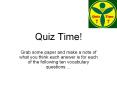 Quiz Time! PowerPoint PPT Presentation