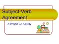Subject-Verb Agreement PowerPoint PPT Presentation