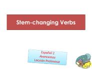Stem-changing Verbs