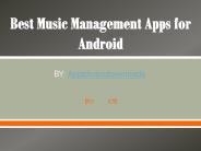 Best Music Management Apps for Android