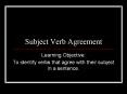 Subject Verb Agreement PowerPoint PPT Presentation